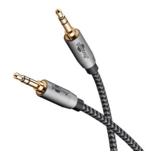 Goobay Audio Verbindungskabel AUX, Stereo, 3.5mm Stecker  Stecker,  3-pol., Kupfer - 0.50m