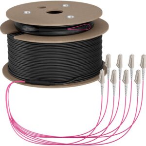 MegaF LWL Trunkkabel, U-DQ(ZN)BH 8G 50/125µ, Dca, LSZH, OM4, 8x LC  8x LC - 50m
