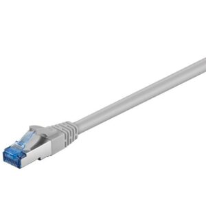 MegaD Cat. 6A 10Gbit Patchkabel 500MHz S/FTP, RJ45 STP  RJ45 STP, Kupfer, LSZH, grau - 1m