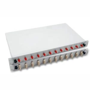 MegaF LWL 19" Spleißbox, teilbestückt, 2x LC Adapter, Multimode, OM4