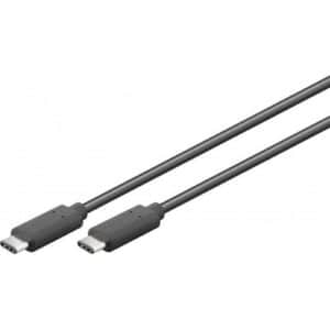 USB 3.2 Gen1 SuperSpeed Kabel, USB-C Stecker Stecker, 5Gbps (<15w), schwarz - 0.50m