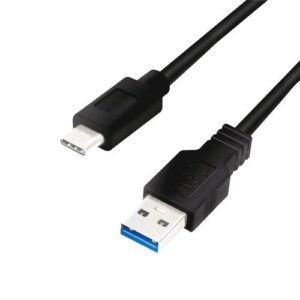 USB2.0 Hi-Speed Power Ladekabel, 5V/3A, 15W, USB A Stecker  USB-C Stecker, schwarz - 3m