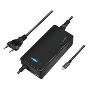 LogiLink® PA0272 USB Universal Netzteil 112W, Ein: 230V, Aus: 5-20V, 5A (max.), 1x USB-C PD & USB-A - schwarz