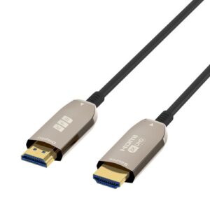 HDMI Glasfaserkabel, AOC, UHD, 8K@60Hz, HDMI19 TypA Stecker  Stecker, TPE, schwarz - 10m