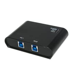 LOGILINK UA0216, 2-Port USB 3.0 Umschalter, 2x USB 3.0 B Buchse (PC)  1x USB 3.0 A Buchse (Gerät)
