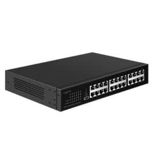 LogiLink® NS1324 GigaBit 19" & Desktop Switch, 16x 1000/100/10TX, Metallgehäuse