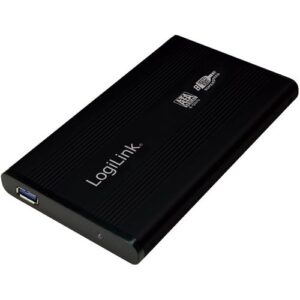 LogiLink® UA0106 2.5" HDD Gehäuse, USB 3.0  SATA, Alu - schwarz