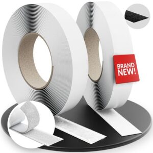 LTC Easy Tape Strap LTC1510-8-20, 8m selbstklebende Premium Klettbandrolle, weiß