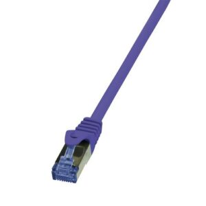 MegaD Cat. 6A 10Gbit Patchkabel 500MHz S/FTP, RJ45 STP  RJ45 STP, Kupfer, LSZH, violett - 1.5m