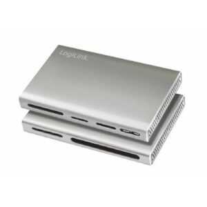 LogiLink® CR0048 Cardreader USB 3.2 Gen 1, Extern, 5-in1, Alu Gehäuse - silber