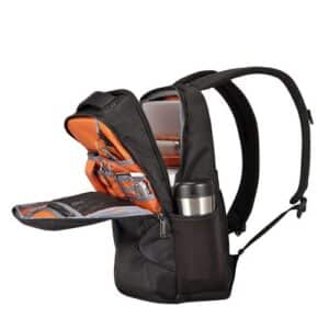 EVERKI Studio Notebook Rucksack, Notebooks bis 14.1" (33 x 43 cm), MacBook Pro 15, schwarz-orange