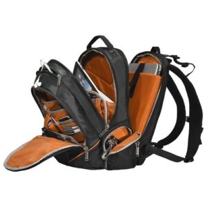 EVERKI Flight Notebook Rucksack, Notebooks bis 16" (33 x 45 cm), schwarz-orange