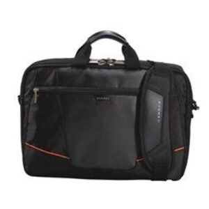 EVERKI Flight Briefcase Notebook Tasche, Notebooks bis 16" (40.5 x 30 cm), schwarz-orange