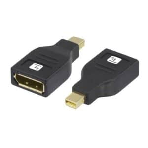Mini DisplayPort / DisplayPort Adapter, 4K@60Hz, MDP20 Stecker  DP20 Buchse