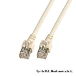 MegaC Cat. 5e 2.5Gbit Patchkabel SF/UTP, RJ45 STP  RJ45 STP, CCA, PVC, grau - 1m