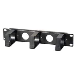 MegaS-Pro Rangierpanel 10", 1HE, 3 Kabelbügel, RAL9005