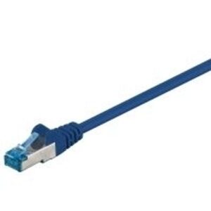 MegaD Cat. 6A 10Gbit Patchkabel 500MHz S/FTP, RJ45 STP  RJ45 STP, Kupfer, LSZH, blau - 1m