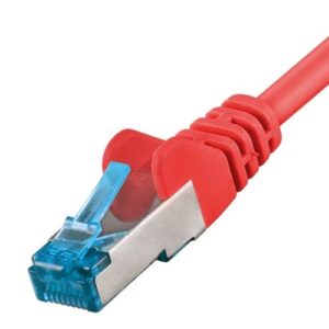 MegaD Cat. 6A 10Gbit Patchkabel 500MHz S/FTP, RJ45 STP  RJ45 STP, Kupfer, LSZH, rot - 2m
