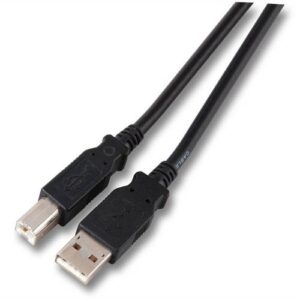 USB2.0 Hi-Speed Anschlußkabel, USB A Stecker  USB B Stecker, schwarz  - 1m