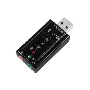 LogiLink® UA0078 USB2.0mini Audio Stick, Virtual 7.1 3D Soundeffekt, Mikrofon