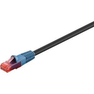 MegaD Cat. 6 1Gbit Outdoor Patchkabel, U/UTP, RJ45 UTP  RJ45 UTP, PE, CCA, schwarz -50m