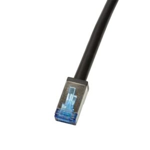LogiLink® Cat. 6A 10Gbit Outdoor Patchkabel,S/FTP,RJ45 STPRJ45 STP,LDPE halogenfrei,schwarz – 20m