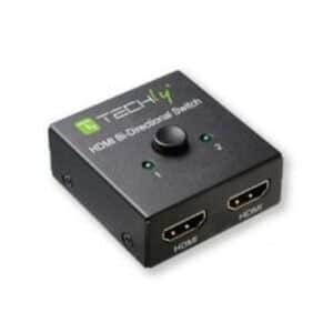 HDMI 2.0 Mini Switch, 4K@60Hz, 2port, 2x HDMI19 A Buchse  1x HDMI19 A Buchse, Doppelmodus - schwarz